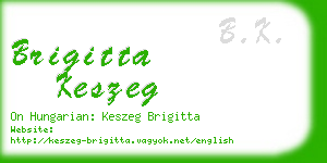 brigitta keszeg business card